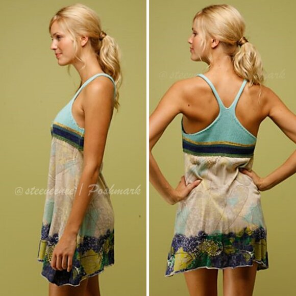 Free People Sun Streaked Florals Dress ASO Alex Russo - Picture 3 of 13